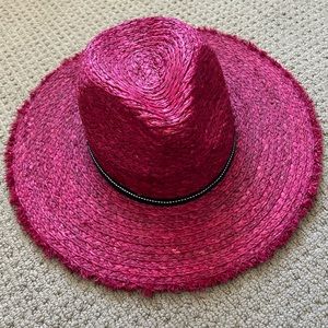 Burgundy Straw Cowboy Hat, Size M by Kavu